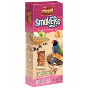   Vitapol Smakers Dupla Rúd (gyümölcs) – Kiegészítő eledel pintyfélék számára – (2 db) 60 g